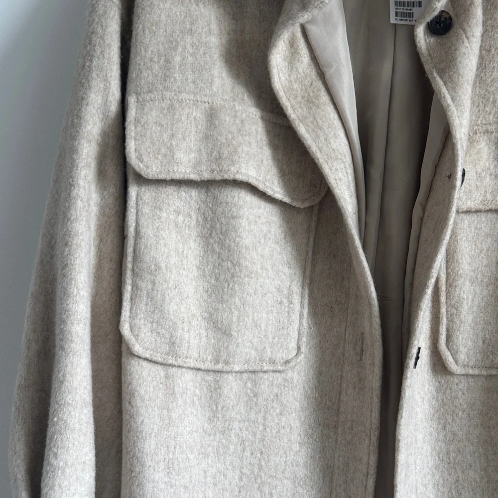 H&M Cream Wool Coat - Picture 5 of 12